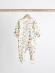 Pink Bunny Floral Baby Character Sleepsuits 3 Pack (0-3yrs) - Image 5 of 12