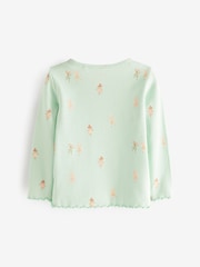Roza/lila vijolična - Znak dolg rokav; z dolgimi rokavi Cotton majica 3 komplet (3m-7let) - Slika 2 iz 2