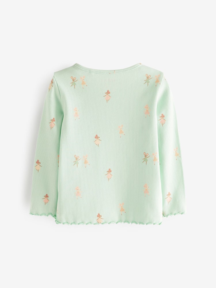 Roza/lila vijolična - Znak dolg rokav; z dolgimi rokavi Cotton majica 3 komplet (3m-7let) - Slika 2 iz 2
