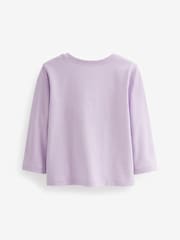 Multicolour 100% Cotton Long Sleeve T-Shirts 7 Pack (3mths-7yrs) - Image 9 of 9