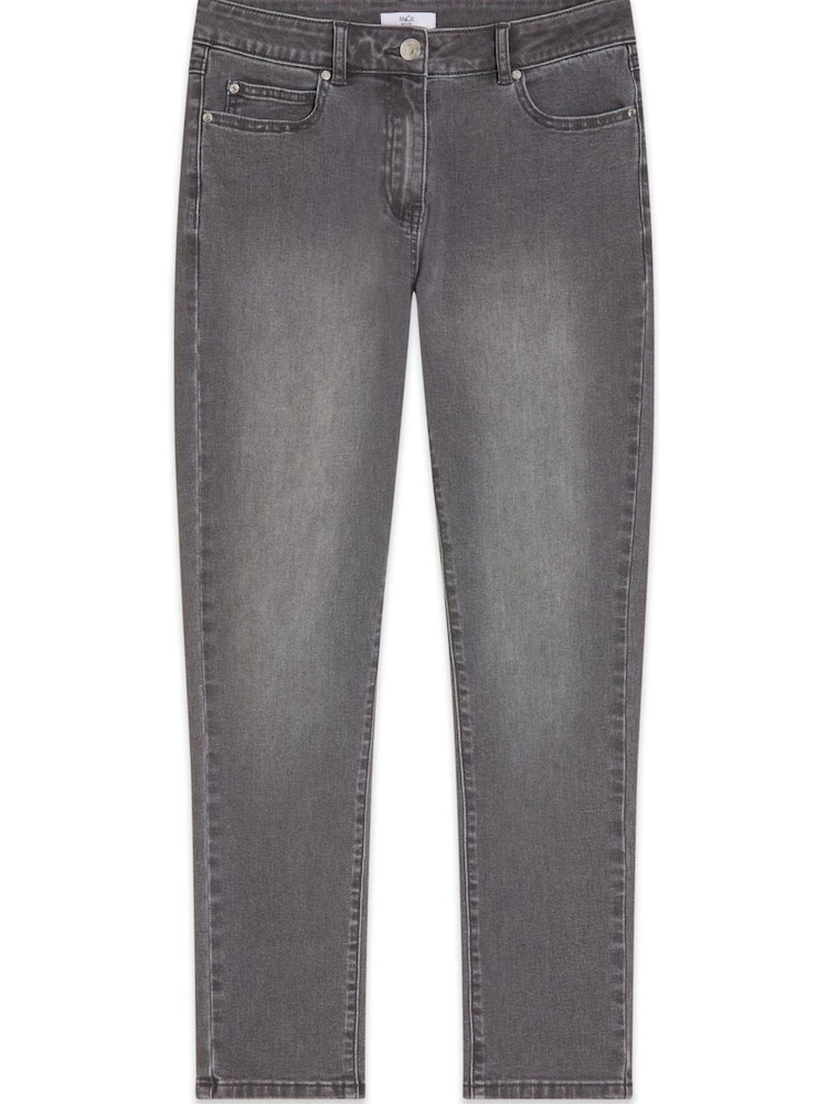 M&Co Petite Slim Grey Supersoft Jeans - Image 6 of 6