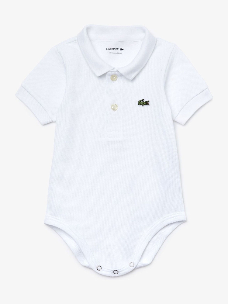 Lacoste White Layette Romper - Image 1 of 2