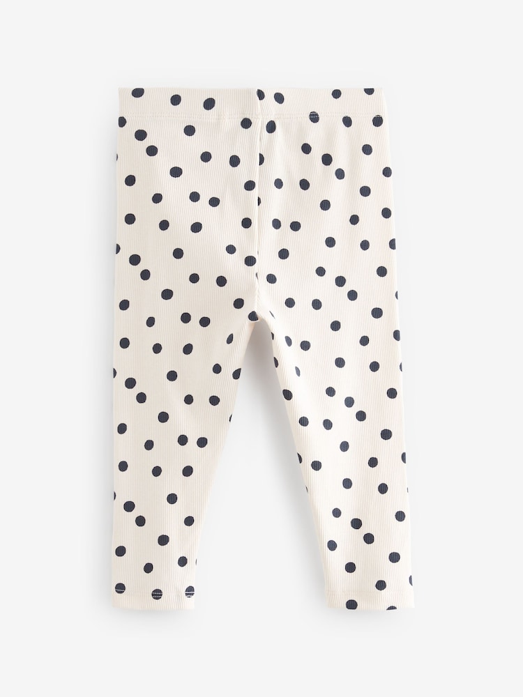 Monochrom - Leggings aus geripptem Jersey im 5er Pack (3Monate–7Jahre) - Bild 2 von 3