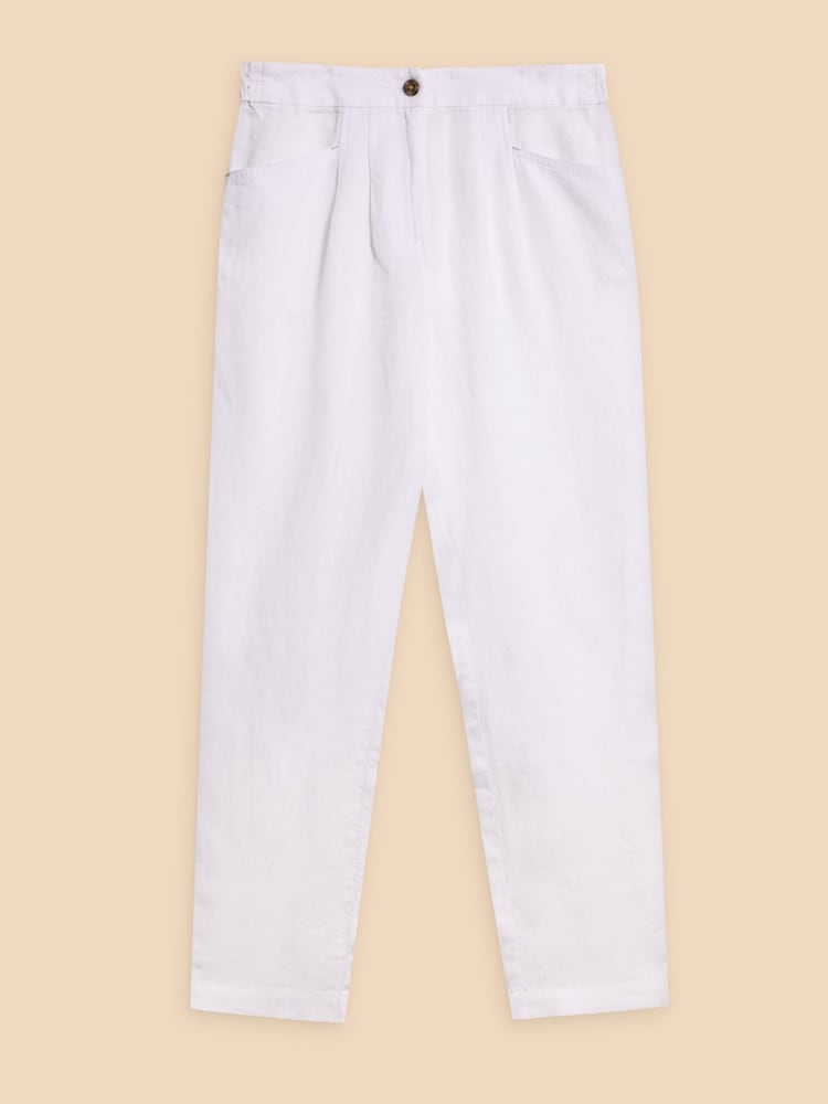 White Stuff White Rowena 100% Linen Trousers - Image 5 of 7
