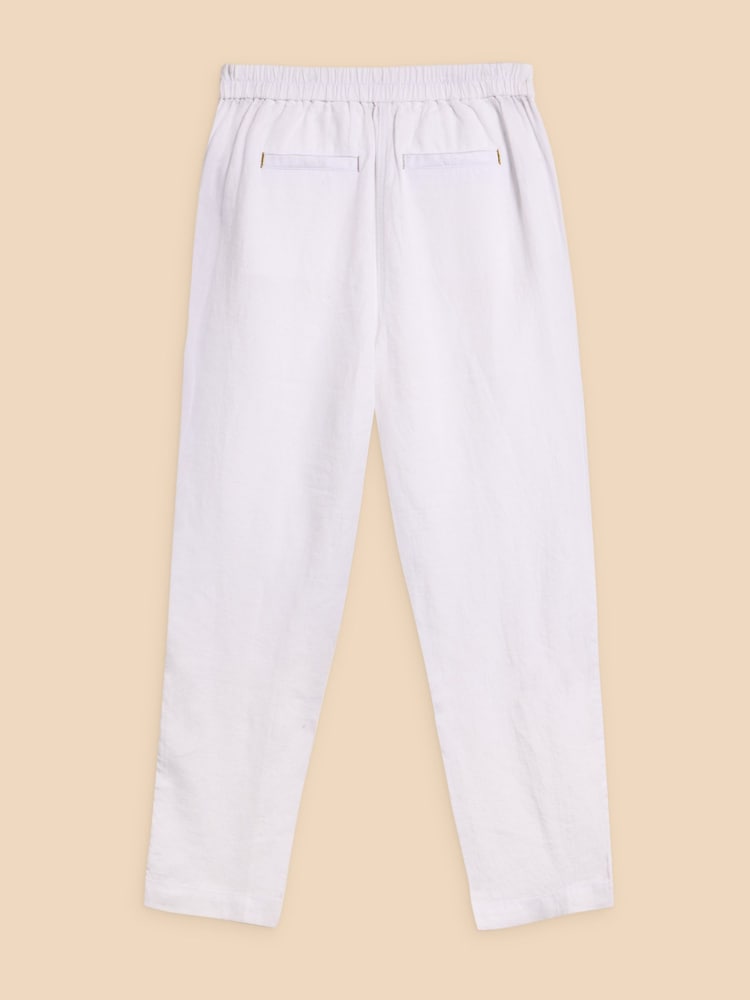 White Stuff White Rowena 100% Linen Trousers - Image 6 of 7