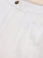 Белый - White Stuff Rowena 100% Льняные брюки - Image 7 of 7