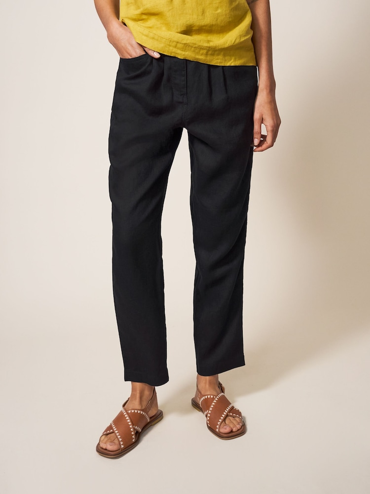 White Stuff Black Rowena 100% Linen Trousers - Image 1 of 4 White Stuff Black Rowena 100% Linen Trousers - Image 1 of 4