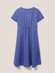 Robe mi-longue White Stuff Ivy bleue en lin - Image 6 of 6