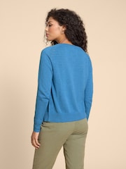 White Stuff Turquoise Blue Lulu Cardigan - Image 2 of 6