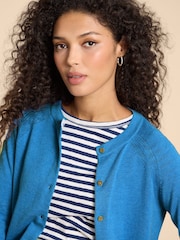 White Stuff Turquoise Blue Lulu Cardigan - Image 4 of 6