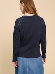 White Stuff Blue Lulu Cardigan - Image 3 of 8