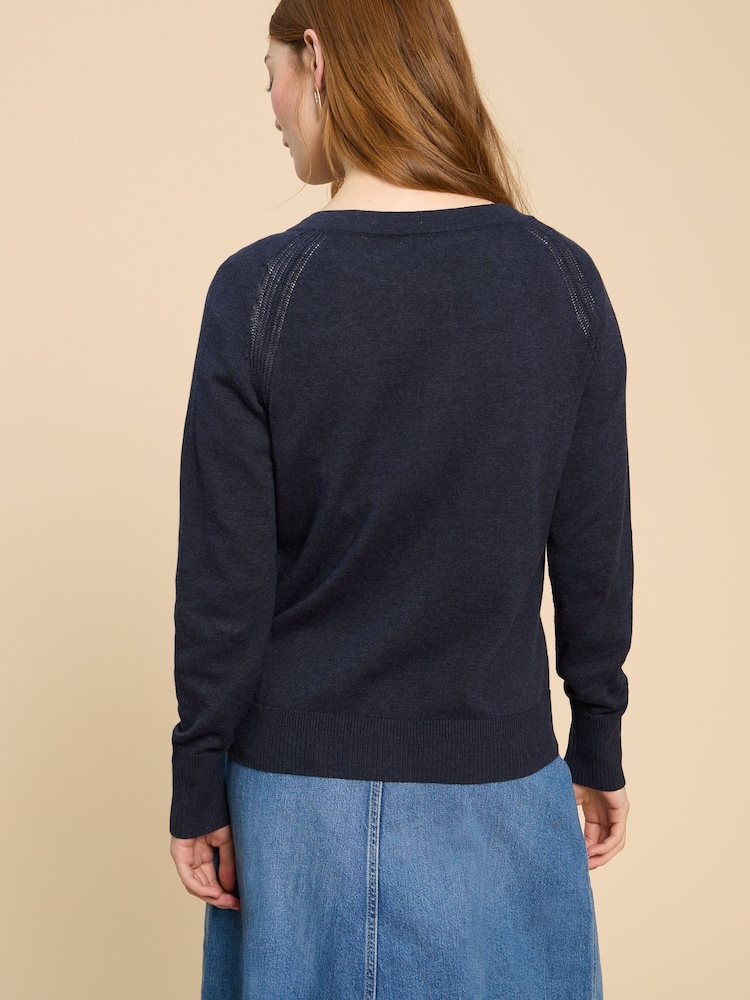 White Stuff Blue Lulu Cardigan - Image 3 of 8