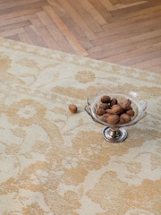 Laura Ashley Gold Newborough 100% Cotton Chenille Rug - Image 1 of 4
