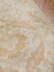 Laura Ashley Gold Newborough 100% Cotton Chenille Rug - Image 2 of 4