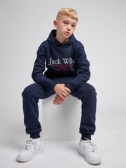 Jack Wills Blue Script Hoodie - Image 3 of 8