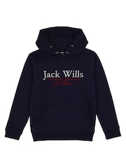 Jack Wills Blue Script Hoodie - Image 6 of 8