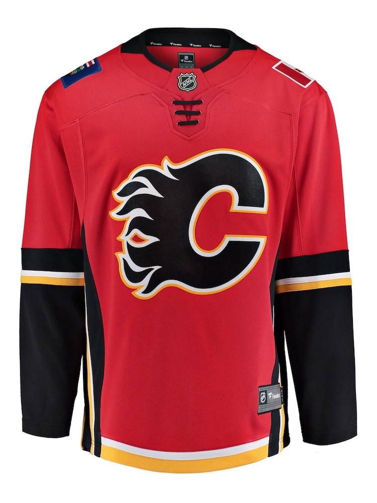 Calgary Flames Fanatics Red Branded Home Breakaway Jersey - Image 1 of 2