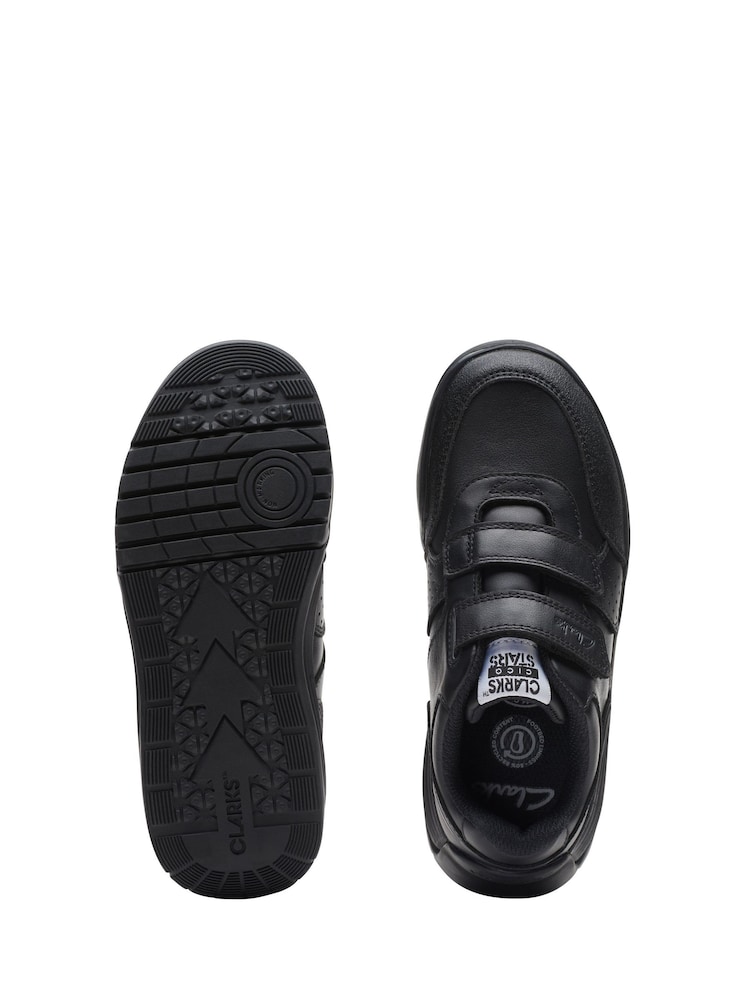 Clarks Black Multi Fit Kids Cica Star Orb Trainers - Image 7 of 7