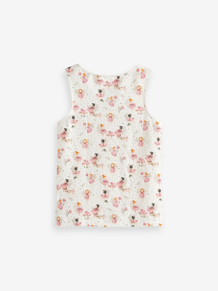 Różowy/kremowy - Fairy Vest 3 Pack (1.5-12yrs) - Image 5 of 5