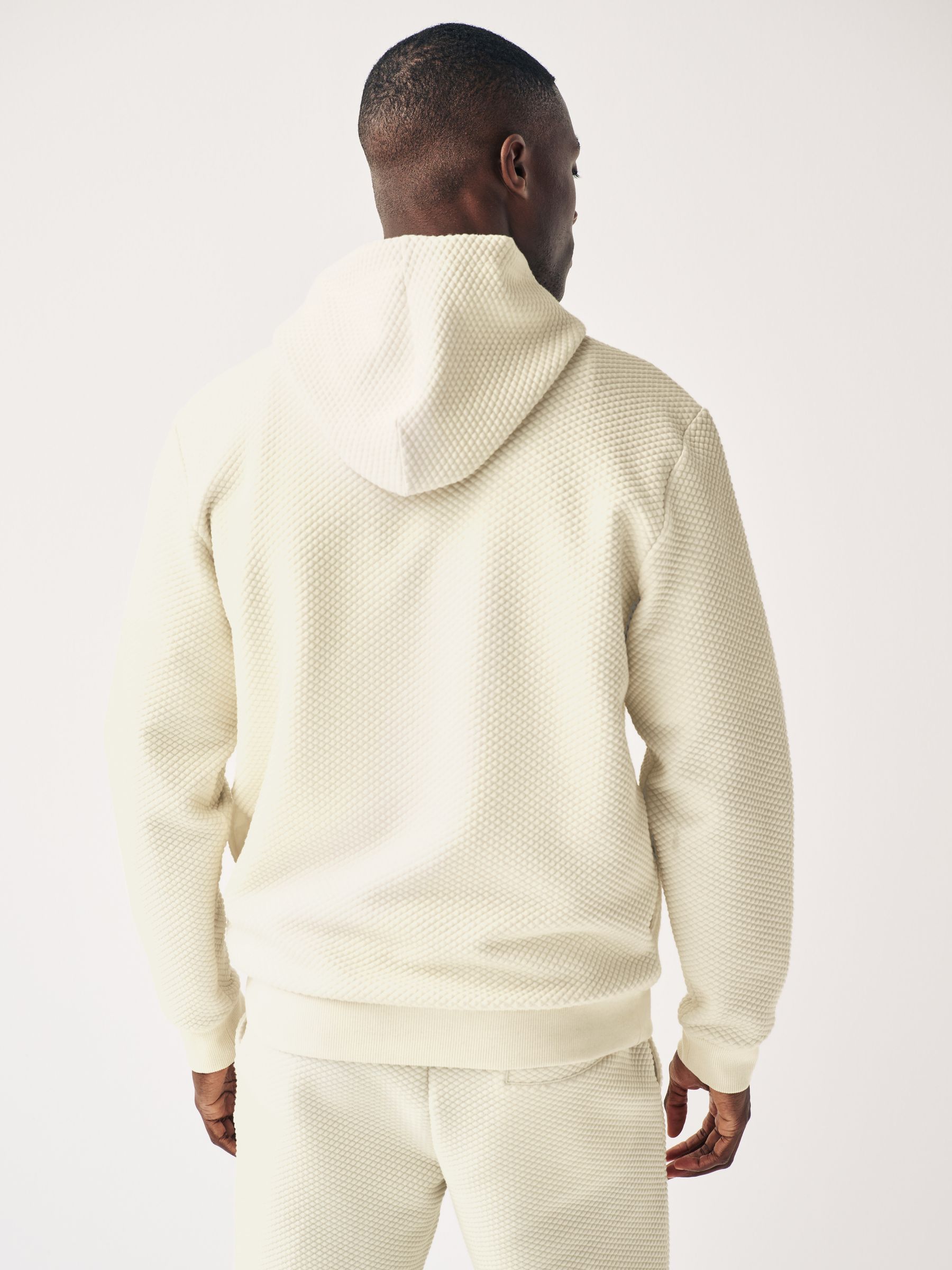 White overhead hoodie top