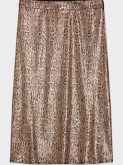 M&Co Brown Sequin Animal Midi Skirt - Image 5 of 5