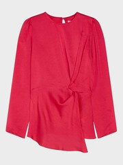 M&Co Pink Satin Twist Shell Top - Image 5 of 5