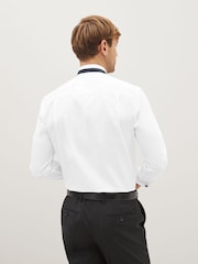 White Occasion Wing Collar Double Cuff Cotton Shirt - Image 3 of 8