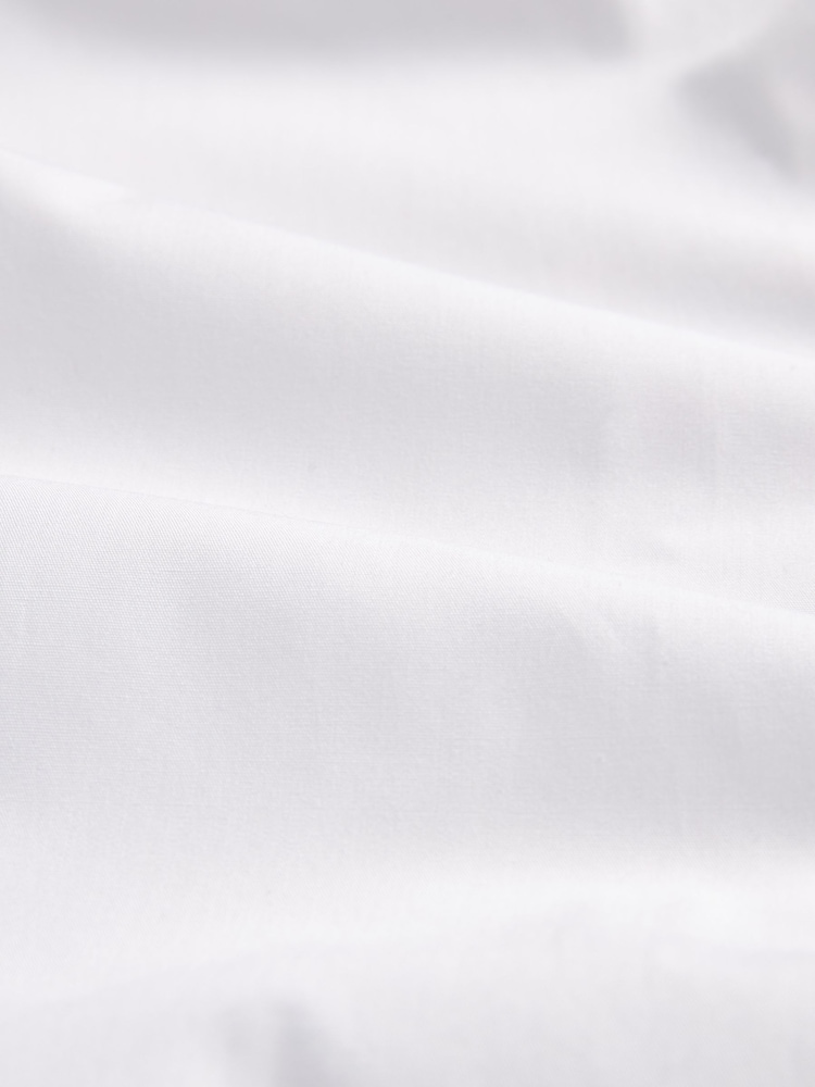 White Occasion Wing Collar Double Cuff Cotton Shirt - Image 8 of 8