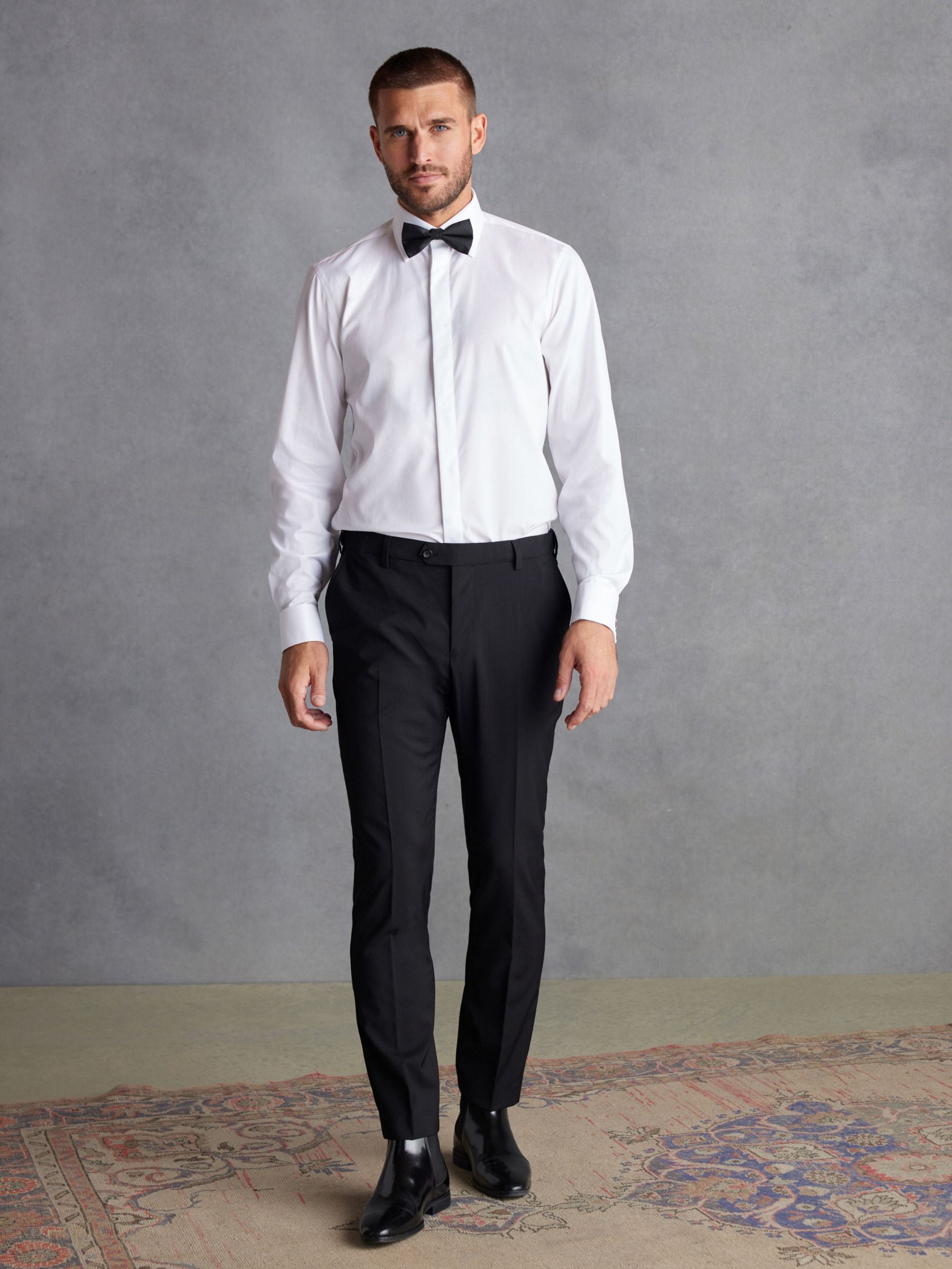Buy White Signature Occasion 100% Cotton Shirt And Black Bow Tie Pack from  Next USA