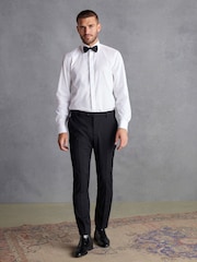White Signature Occasion 100% Cotton Shirt And Black Bow Tie Pack - Image 4 of 7