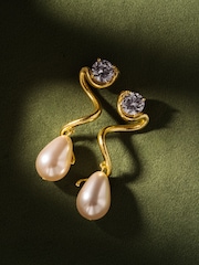 CERENE Statement Swirl Drop Earrings - Bild 3 av 6