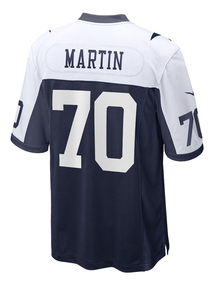 Nike Blue NFL Dallas Cowboys Game Alternate Jersey - Navy - Zack Martin Youth - Image 3 of 3 Nike Blue NFL Dallas Cowboys Game Alternate Jersey - Navy - Zack Martin Youth - Image 3 of 3