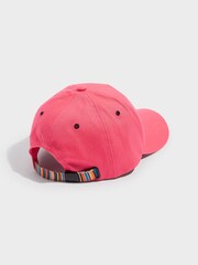 Paul Smith Junior Girls Pink Zebra Logo Baseball Cap - Image 2 of 5