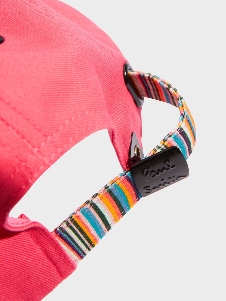 Paul Smith Junior Girls Pink Zebra Logo Baseball Cap - Image 5 of 5