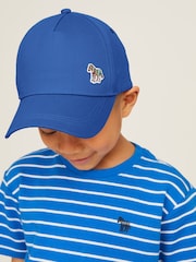 Blau - Paul Smith Junior Jungen Baseballcap mit Zebralogo - Bild 8 von 8