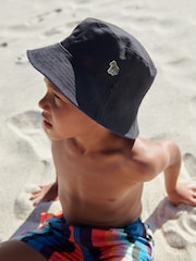 Paul Smith Junior Anglerhut mit Zebralogo, Marineblau - Bild 1 von 6
