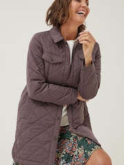 FatFace Purple Quinn Shacket - Image 1 of 6