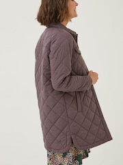 FatFace Purple Quinn Shacket - Image 2 of 6