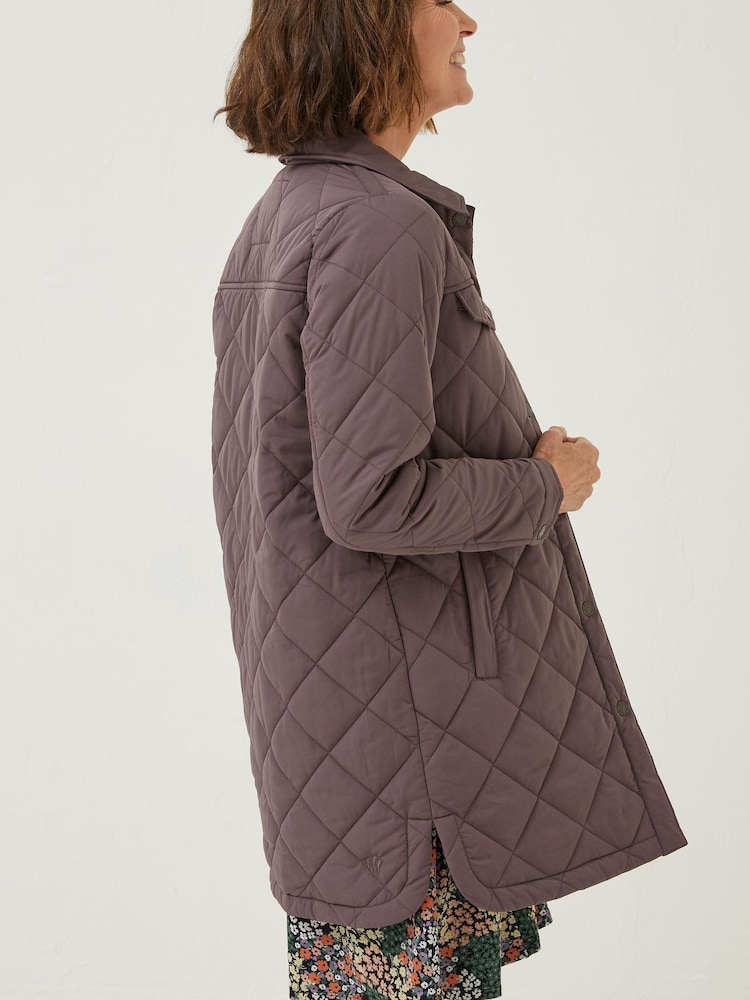 FatFace Purple Quinn Shacket - Image 2 of 6