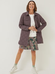 FatFace Purple Quinn Shacket - Image 3 of 6