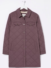 FatFace Purple Quinn Shacket - Image 5 of 6