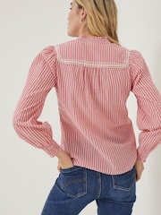 FatFace Red Nellie Stripe Blouse - Image 2 of 5