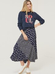 FatFace Blue Jennifer Soul Graphic Crew Sweatshirt - Image 3 of 4