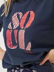 FatFace Blue Jennifer Soul Graphic Crew Sweatshirt - Image 4 of 4