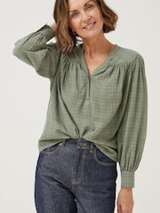 FatFace Green Lou Blouse - Image 1 of 5