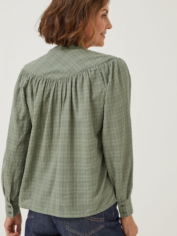 FatFace Green Lou Blouse - Image 2 of 5
