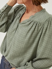 FatFace Green Lou Blouse - Image 4 of 5