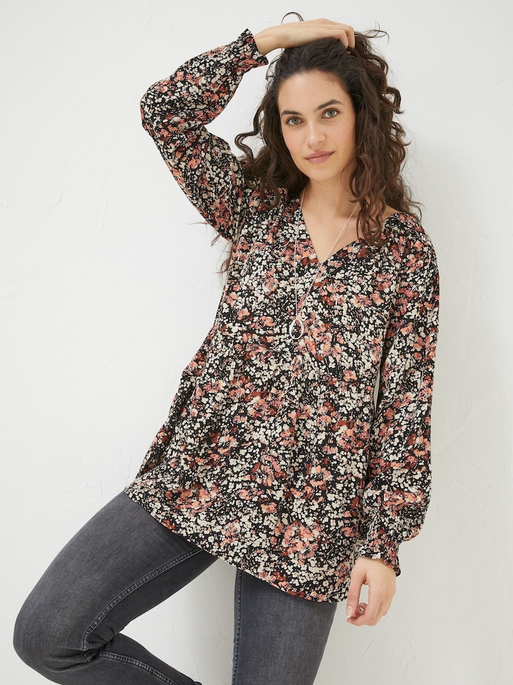 FatFace Dylan Lange Bluse, Blush - Bild 1 von 6