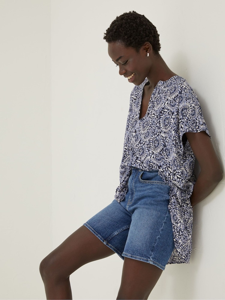 FatFace Blue Piper Batik Tunic - Image 1 of 3