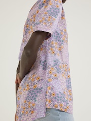 FatFace Purple Jodie Meadow Patch Blouse - Image 3 of 4